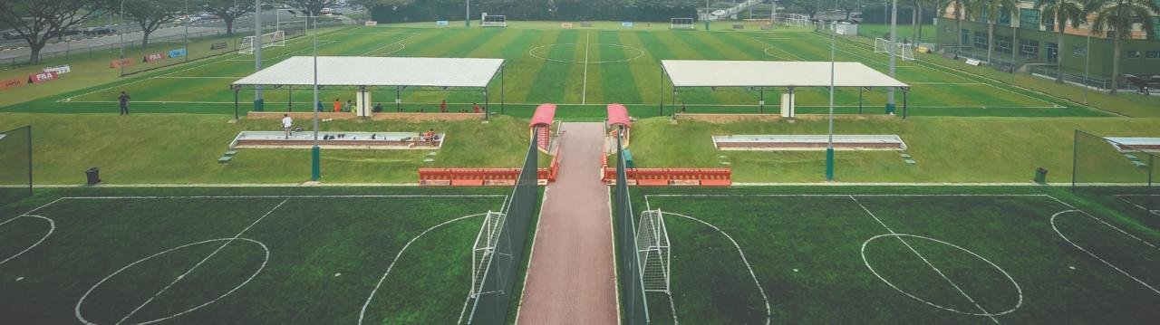 F17 football training at SAFRA Tampines in Singapore