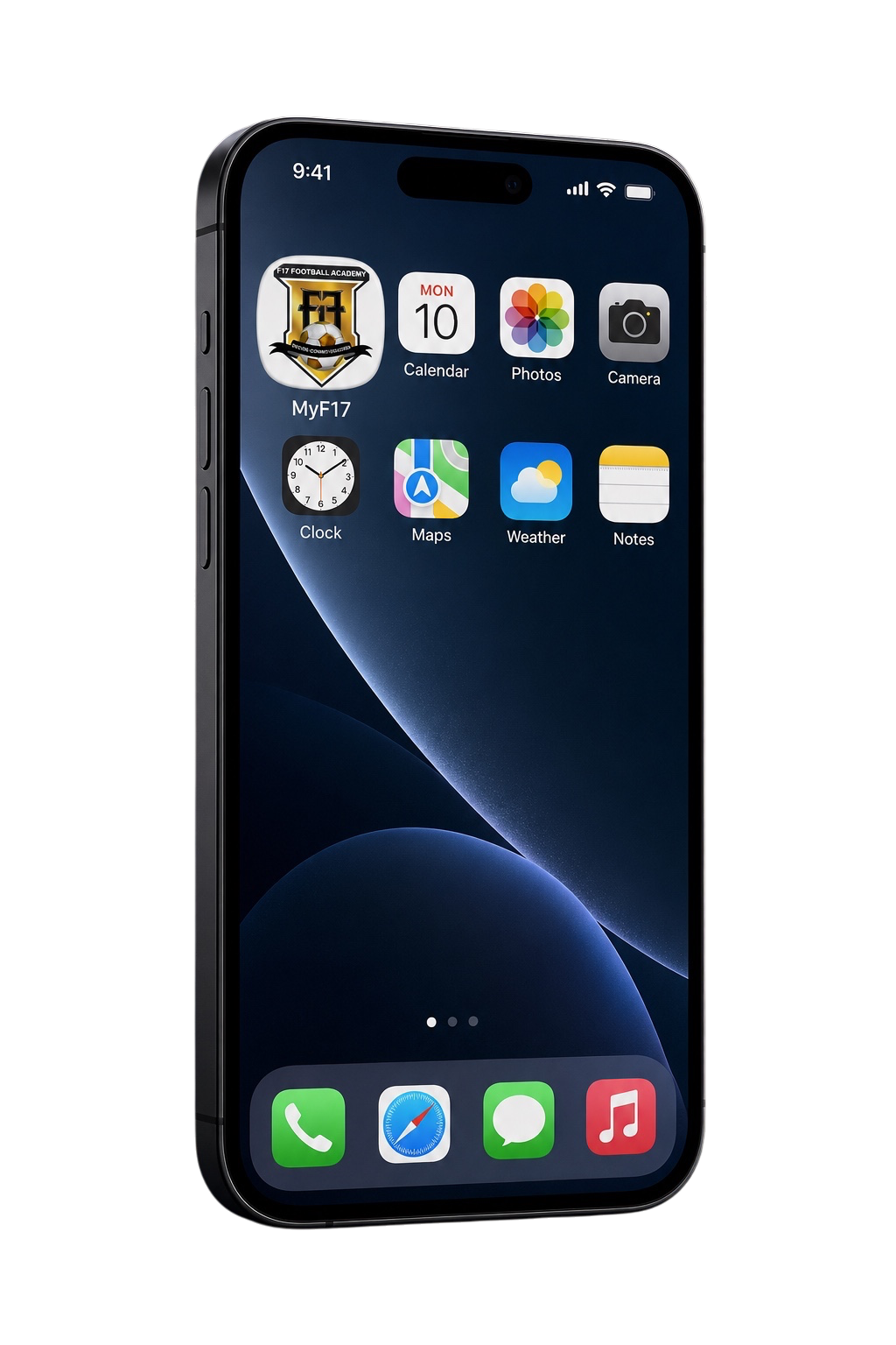 MyF17 installed on an iPhone home screen